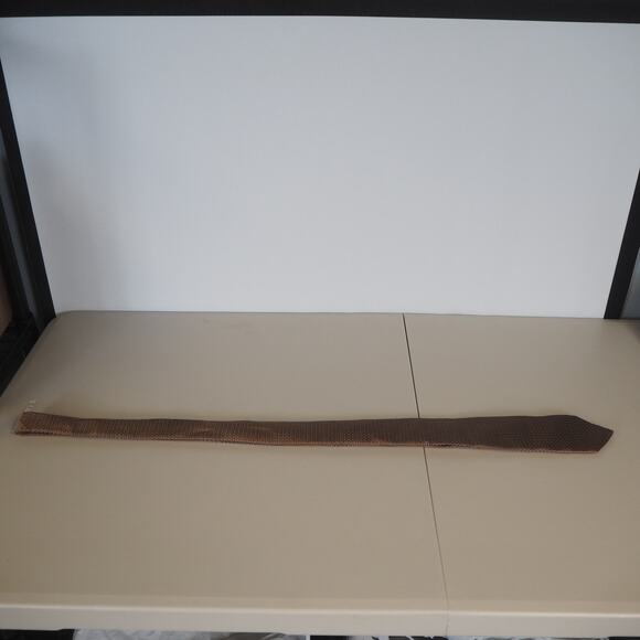 BARBARA BLANK New York Gold 100% Pure Silk Necktie Mens Size 3" x 62 1/4" Tie - Picture 3 of 11